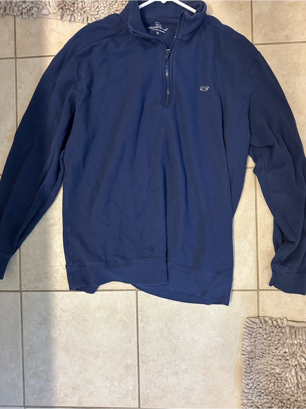 Vineyard Vines Men's Navy Half-Zip Pullover Sweater